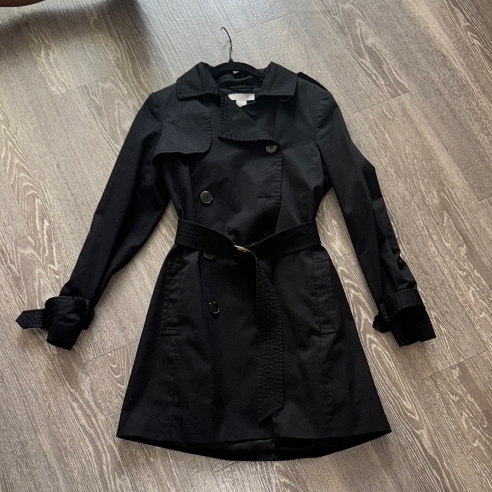 Women's Black Trench Coat